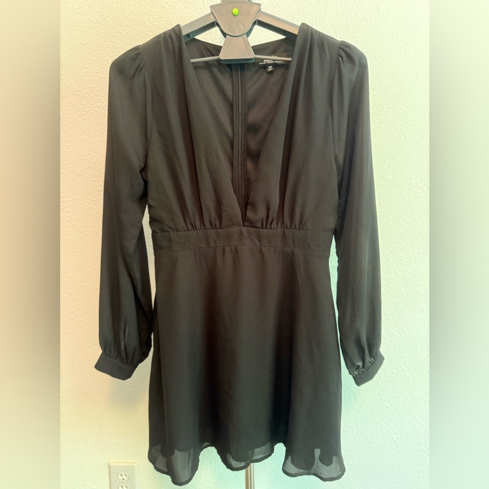 Lulu's Black Long Sleeve Dress